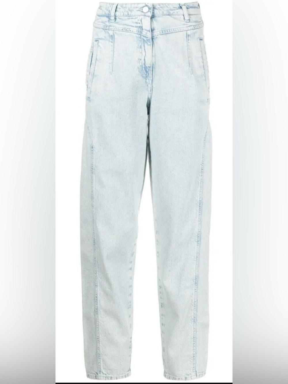 IRO Paris Cadiere Jeans Snow Bleach High Rise Tapered NWT Sz 36